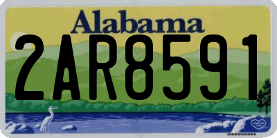 AL license plate 2AR8591