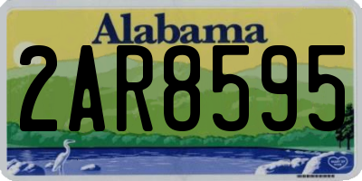 AL license plate 2AR8595