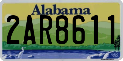AL license plate 2AR8611