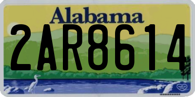 AL license plate 2AR8614