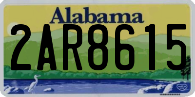 AL license plate 2AR8615