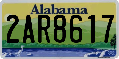 AL license plate 2AR8617