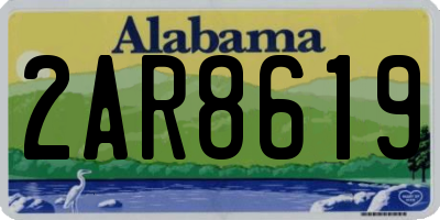 AL license plate 2AR8619
