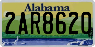 AL license plate 2AR8620