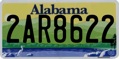 AL license plate 2AR8622