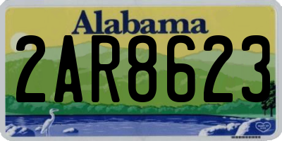 AL license plate 2AR8623