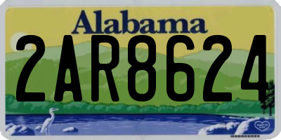 AL license plate 2AR8624