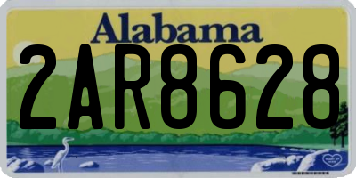AL license plate 2AR8628