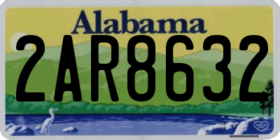 AL license plate 2AR8632