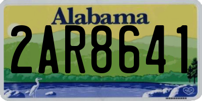 AL license plate 2AR8641