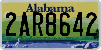 AL license plate 2AR8642