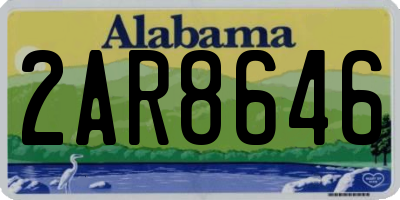 AL license plate 2AR8646