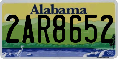 AL license plate 2AR8652