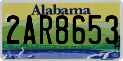 AL license plate 2AR8653