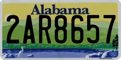 AL license plate 2AR8657
