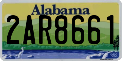 AL license plate 2AR8661