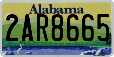 AL license plate 2AR8665