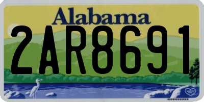 AL license plate 2AR8691