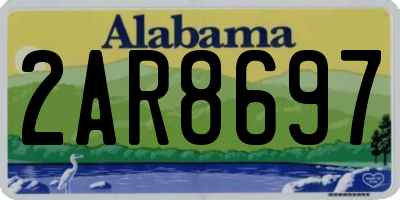 AL license plate 2AR8697