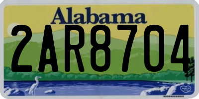 AL license plate 2AR8704