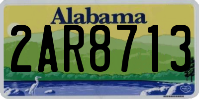 AL license plate 2AR8713