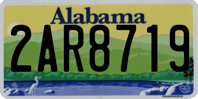 AL license plate 2AR8719