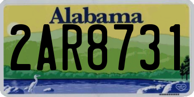 AL license plate 2AR8731