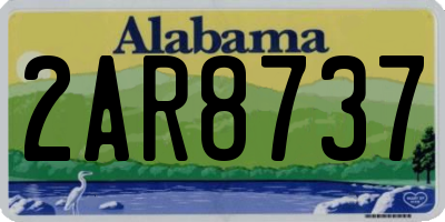 AL license plate 2AR8737