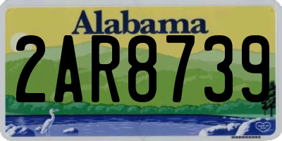 AL license plate 2AR8739