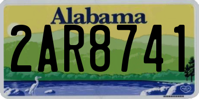 AL license plate 2AR8741
