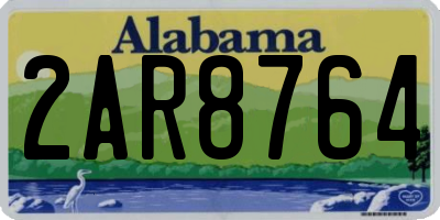 AL license plate 2AR8764
