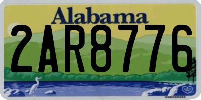 AL license plate 2AR8776