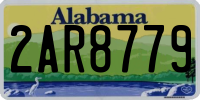 AL license plate 2AR8779