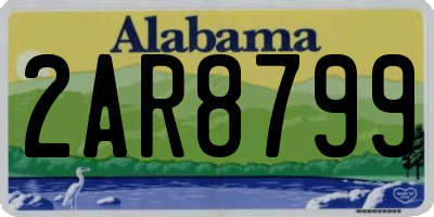 AL license plate 2AR8799