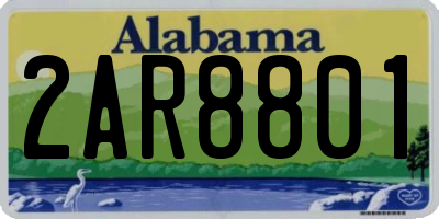 AL license plate 2AR8801