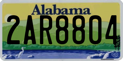 AL license plate 2AR8804