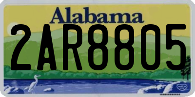 AL license plate 2AR8805