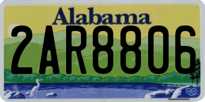 AL license plate 2AR8806