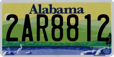 AL license plate 2AR8812