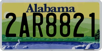 AL license plate 2AR8821