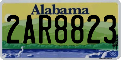 AL license plate 2AR8823
