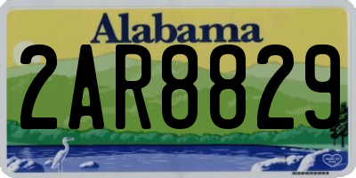 AL license plate 2AR8829