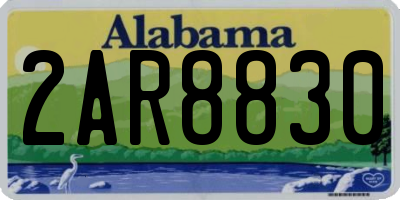 AL license plate 2AR8830