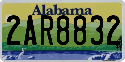 AL license plate 2AR8832