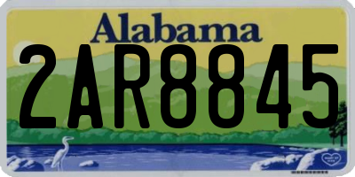 AL license plate 2AR8845