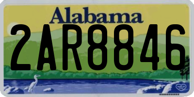 AL license plate 2AR8846