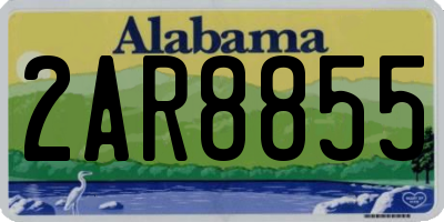AL license plate 2AR8855