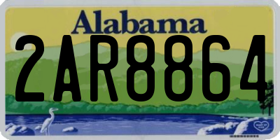 AL license plate 2AR8864