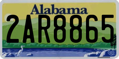 AL license plate 2AR8865