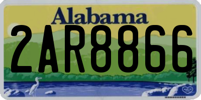 AL license plate 2AR8866